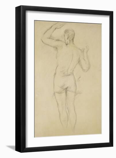 Bather Standing-Paul Cézanne-Framed Giclee Print