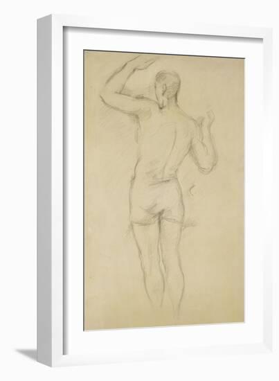 Bather Standing-Paul Cézanne-Framed Giclee Print