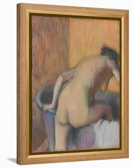 Bather Stepping into a Tub, c.1890-Edgar Degas-Framed Premier Image Canvas