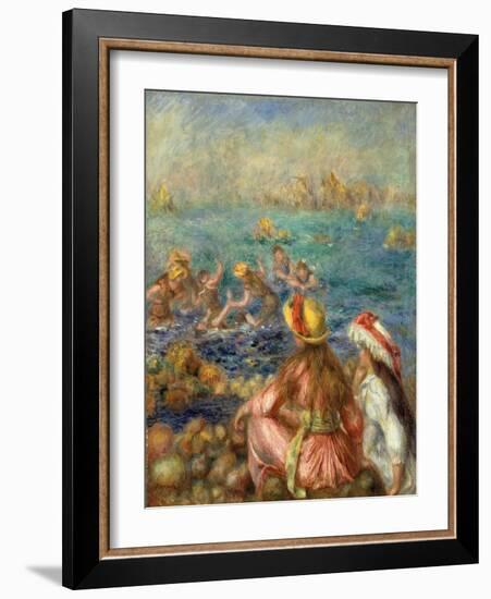 Bathers, 1892-Pierre-Auguste Renoir-Framed Giclee Print