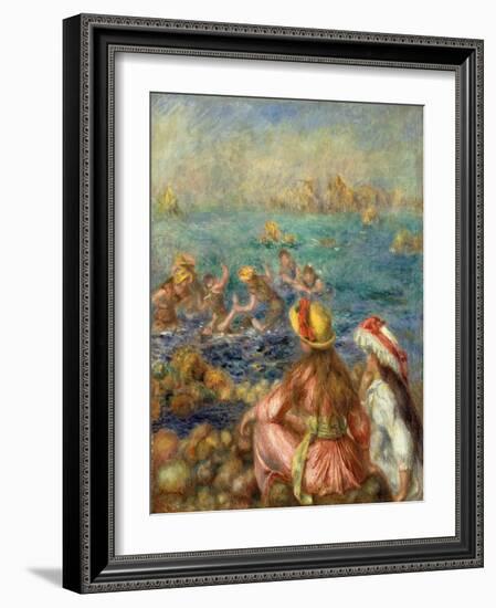 Bathers, 1892-Pierre-Auguste Renoir-Framed Giclee Print