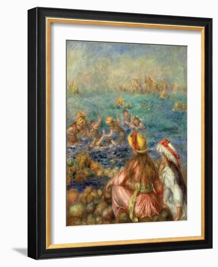 Bathers, 1892-Pierre-Auguste Renoir-Framed Giclee Print