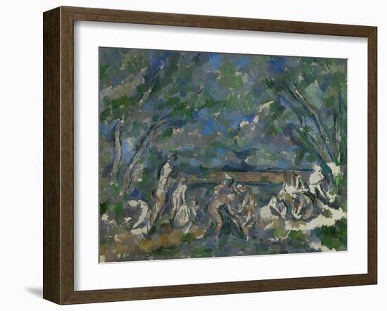 Bathers, 1902-1906-Paul Cézanne-Framed Giclee Print