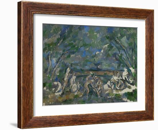 Bathers, 1902-1906-Paul Cézanne-Framed Giclee Print