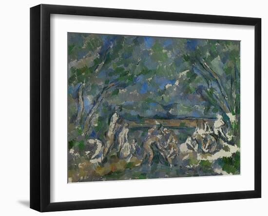 Bathers, 1902-1906-Paul Cézanne-Framed Giclee Print