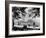 Bathers and Strollers Enjoying a Fine Day at Oak Street Beach-null-Framed Photographic Print