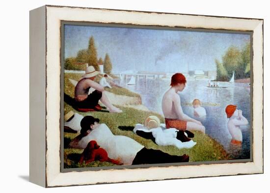 Bathers At Asnieres, 1884, French School-Georges Seurat-Framed Premier Image Canvas