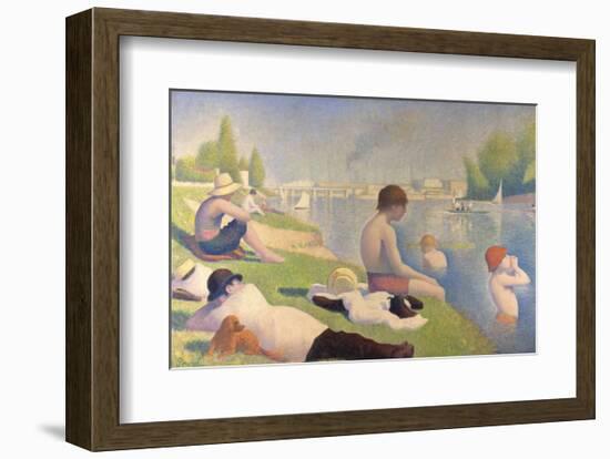 Bathers at Asnieres, 1884-Georges Seurat-Framed Art Print