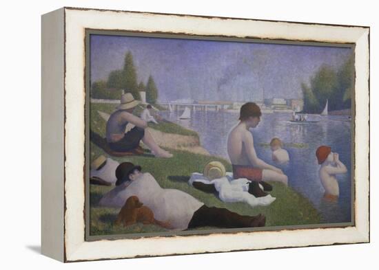 Bathers at Asnieres, 1884-Georges Seurat-Framed Premier Image Canvas