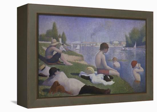 Bathers at Asnieres, 1884-Georges Seurat-Framed Premier Image Canvas