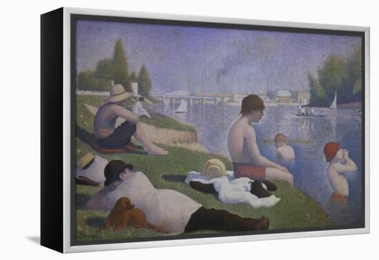 Bathers at Asnieres, 1884-Georges Seurat-Framed Premier Image Canvas