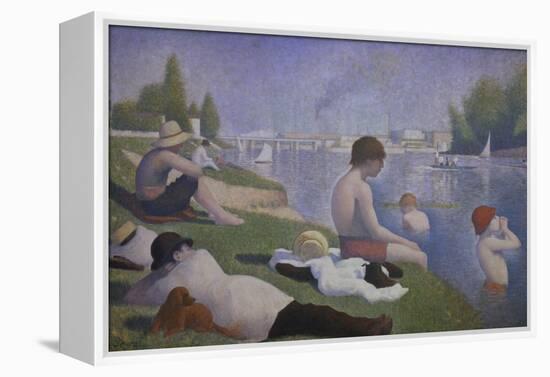 Bathers at Asnieres, 1884-Georges Seurat-Framed Premier Image Canvas