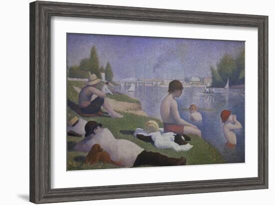 Bathers at Asnieres, 1884-Georges Seurat-Framed Giclee Print