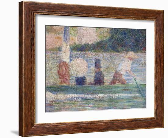 Bathers at Asnieres, 1884-Georges Seurat-Framed Giclee Print