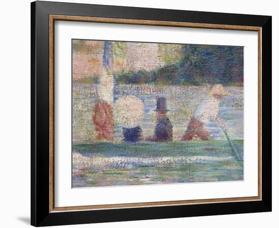 Bathers at Asnieres, 1884-Georges Seurat-Framed Giclee Print