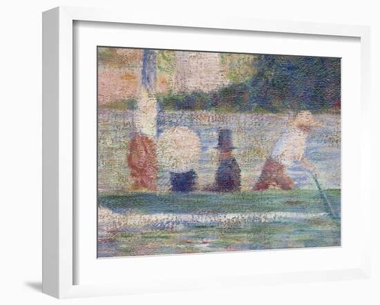 Bathers at Asnieres, 1884-Georges Seurat-Framed Giclee Print