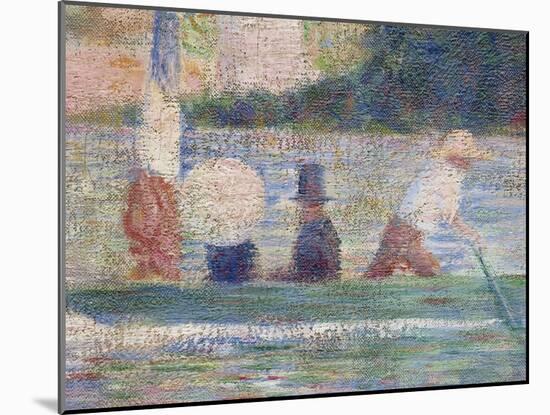 Bathers at Asnieres, 1884-Georges Seurat-Mounted Giclee Print