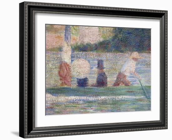 Bathers at Asnieres, 1884-Georges Seurat-Framed Giclee Print