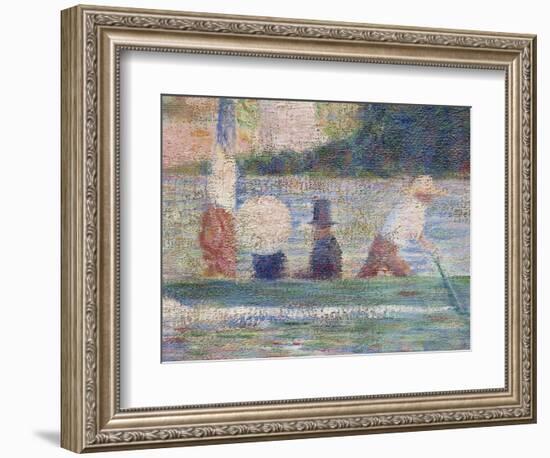 Bathers at Asnieres, 1884-Georges Seurat-Framed Giclee Print