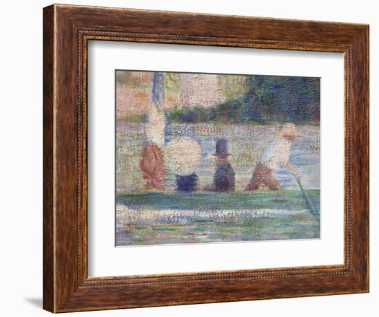 Bathers at Asnieres, 1884-Georges Seurat-Framed Giclee Print