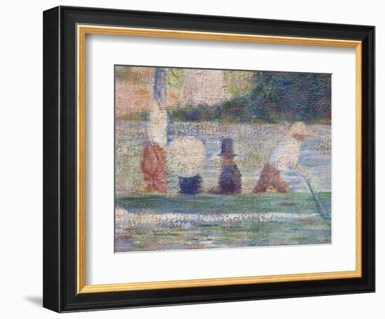 Bathers at Asnieres, 1884-Georges Seurat-Framed Giclee Print