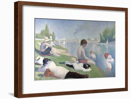 Bathers at Asnières (Baigneurs À Asnière), 1884-Georges Seurat-Framed Giclee Print