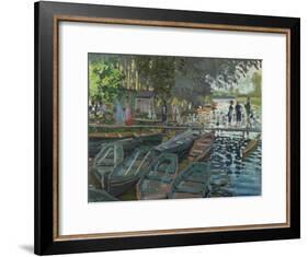 Bathers at La Grenouillere, 1869-Claude Monet-Framed Giclee Print