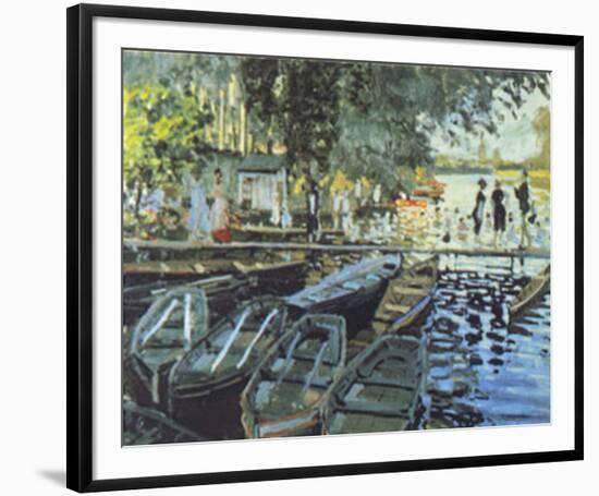 Bathers at La Grenouillers, c.1869-Claude Monet-Framed Art Print