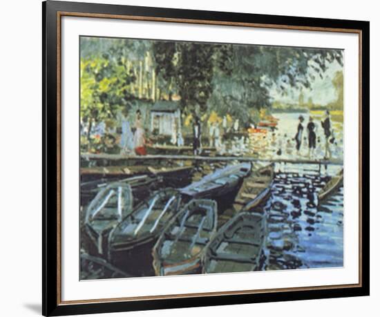 Bathers at La Grenouillers, c.1869-Claude Monet-Framed Art Print