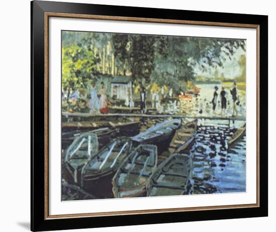 Bathers at La Grenouillers, c.1869-Claude Monet-Framed Art Print