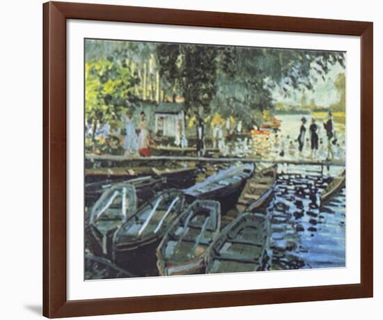 Bathers at La Grenouillers, c.1869-Claude Monet-Framed Art Print