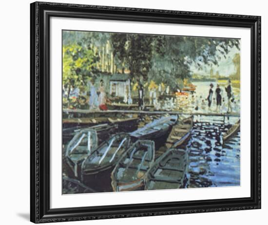 Bathers at La Grenouillers, c.1869-Claude Monet-Framed Art Print