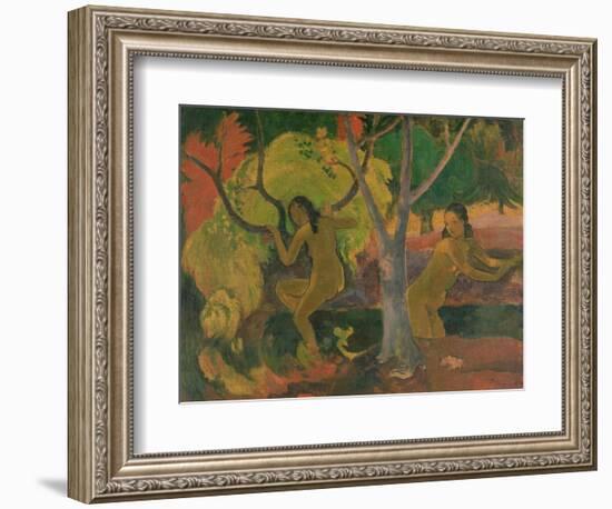 Bathers at Tahiti, 1897-Paul Gauguin-Framed Giclee Print