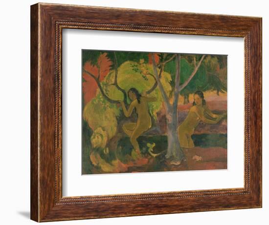 Bathers at Tahiti, 1897-Paul Gauguin-Framed Giclee Print