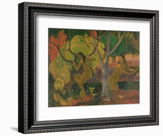 Bathers at Tahiti, 1897-Paul Gauguin-Framed Giclee Print