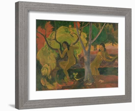 Bathers at Tahiti, 1897-Paul Gauguin-Framed Giclee Print