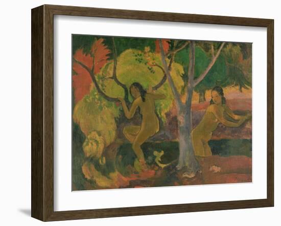 Bathers at Tahiti, 1897-Paul Gauguin-Framed Giclee Print