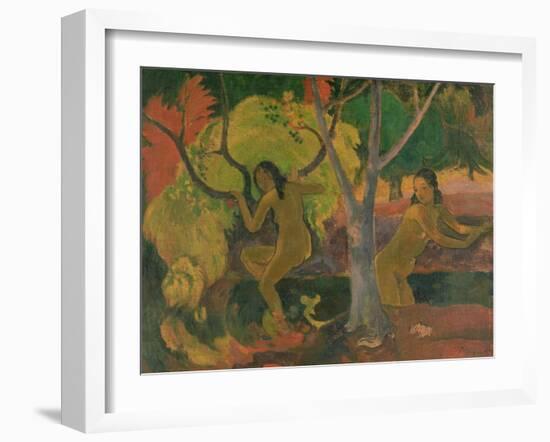 Bathers at Tahiti, 1897-Paul Gauguin-Framed Giclee Print
