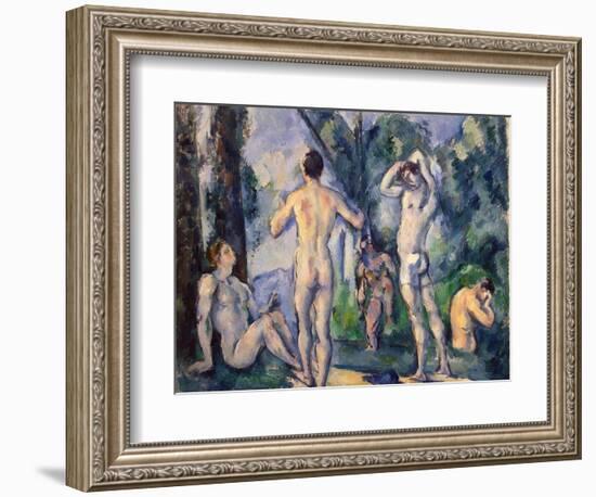 Bathers, C. 1890-Paul Cézanne-Framed Giclee Print