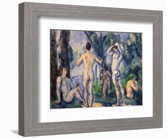 Bathers, C. 1890-Paul Cézanne-Framed Giclee Print