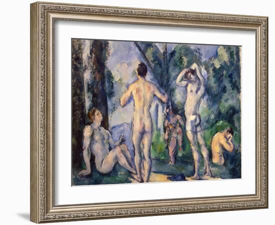 Bathers, C. 1890-Paul Cézanne-Framed Giclee Print