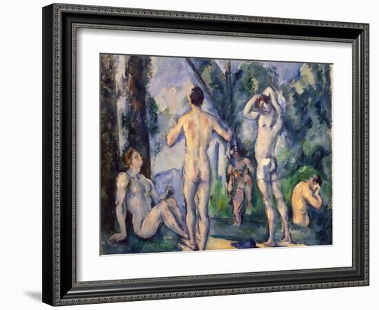 Bathers, C. 1890-Paul Cézanne-Framed Giclee Print