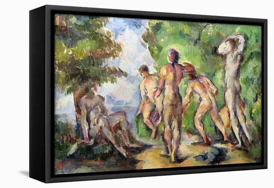 Bathers, c.1892-94-Paul Cézanne-Framed Premier Image Canvas