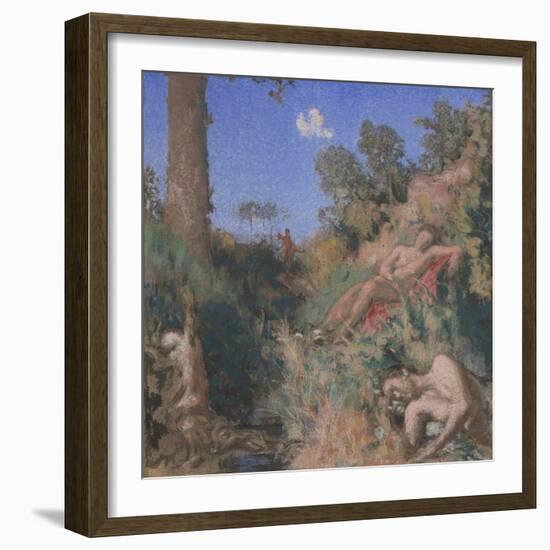 Bathers, C.1903 (Pastel & W/C on Paperboard)-Ker Xavier Roussel-Framed Giclee Print