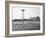 Bathers Enjoying Coney Island Beaches. Parachute Ride and Steeplechase Park Visible in the Rear-Margaret Bourke-White-Framed Premium Photographic Print