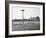 Bathers Enjoying Coney Island Beaches. Parachute Ride and Steeplechase Park Visible in the Rear-Margaret Bourke-White-Framed Photographic Print