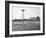 Bathers Enjoying Coney Island Beaches. Parachute Ride and Steeplechase Park Visible in the Rear-Margaret Bourke-White-Framed Photographic Print