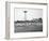 Bathers Enjoying Coney Island Beaches. Parachute Ride and Steeplechase Park Visible in the Rear-Margaret Bourke-White-Framed Photographic Print