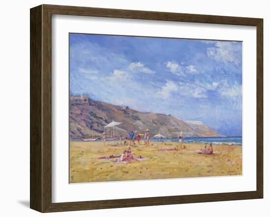 Bathers, Gozo-Christopher Glanville-Framed Giclee Print