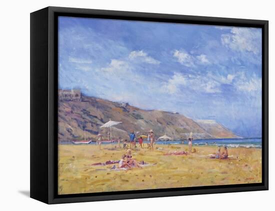 Bathers, Gozo-Christopher Glanville-Framed Premier Image Canvas